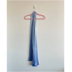 NWT St. John Light Blue Scarf One Size Hollywood Glamour Chic Effortless